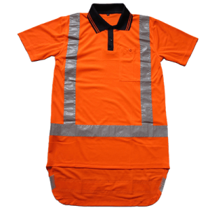 hi vis orange shirt reflective workwear polo