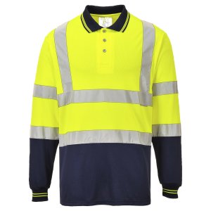 hi viz construction work polo shirt