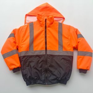 waterproof fluorescent 300d hi vis reflective bomber jacket hvj024